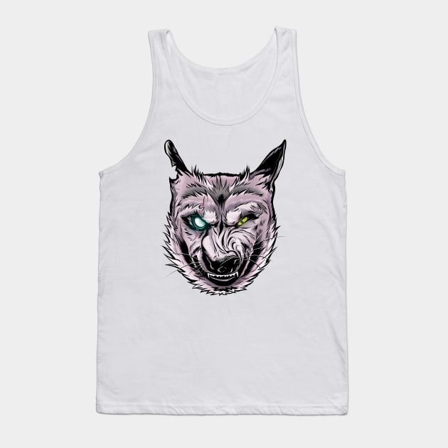 Wolf dog Tank Top by Penrider